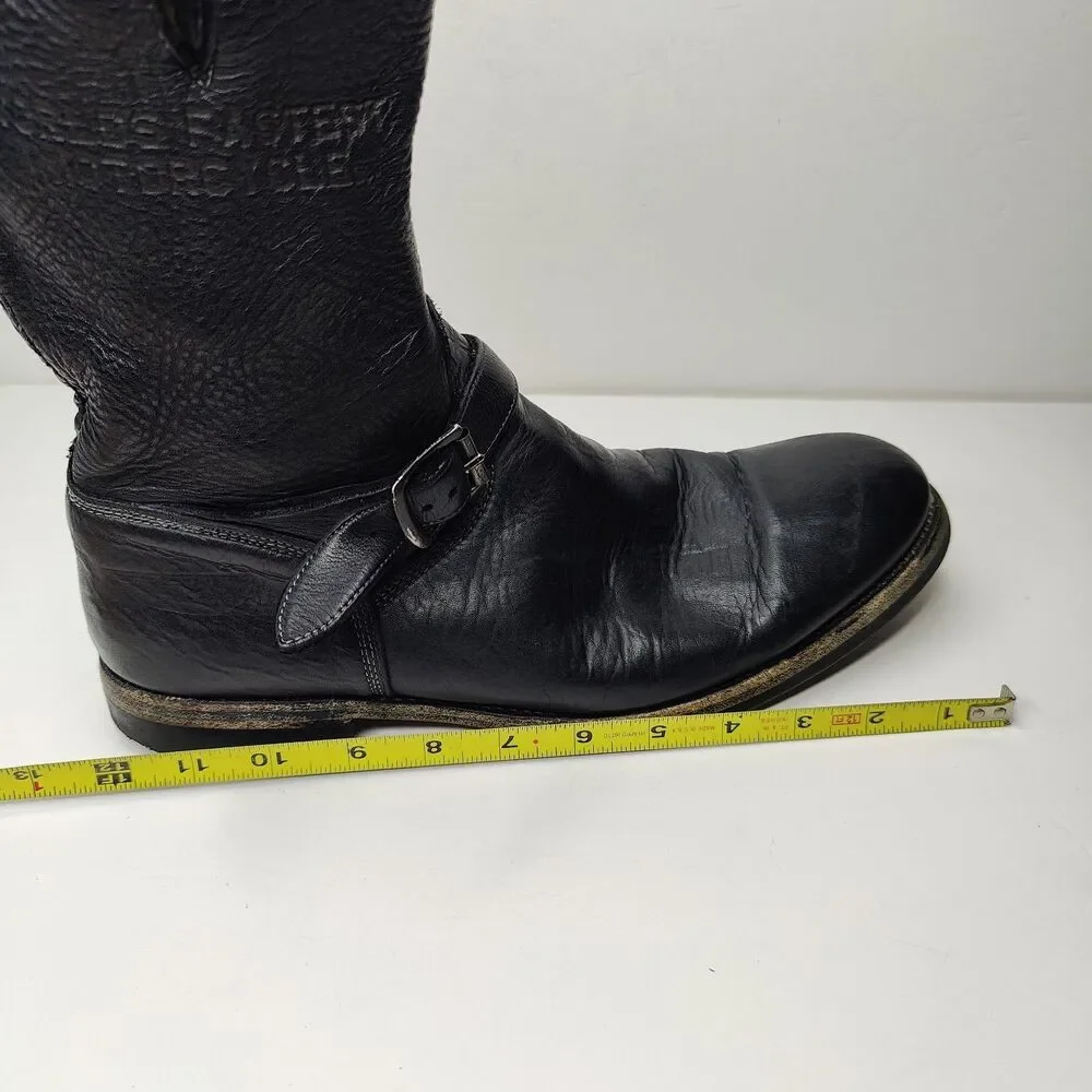 Triumph x Paul Smith Waxed Roughout Engineer Boots Size 10 Made In Italy